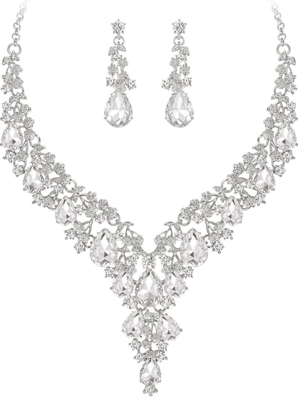 Elegant Bridal Jewelry Set - Wedding Necklace & Earrings for Women, Perfect Gift